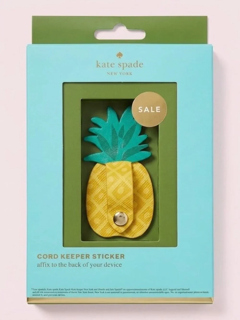 NWT Kate Spade Pineapple Phone Ring/Popsocket